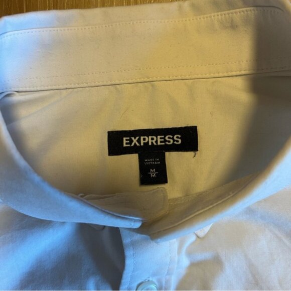 Express White Express Casual Button Down Shirt - Picture 2 of 4